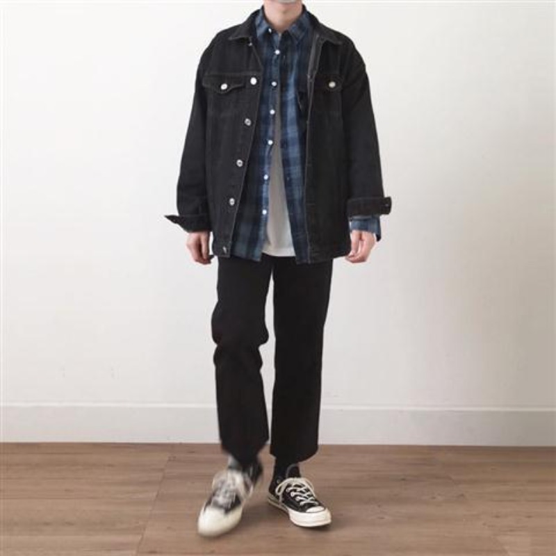 Winter Clothing Aesthetic - Осенняя черная одежда, свободная пастушка из